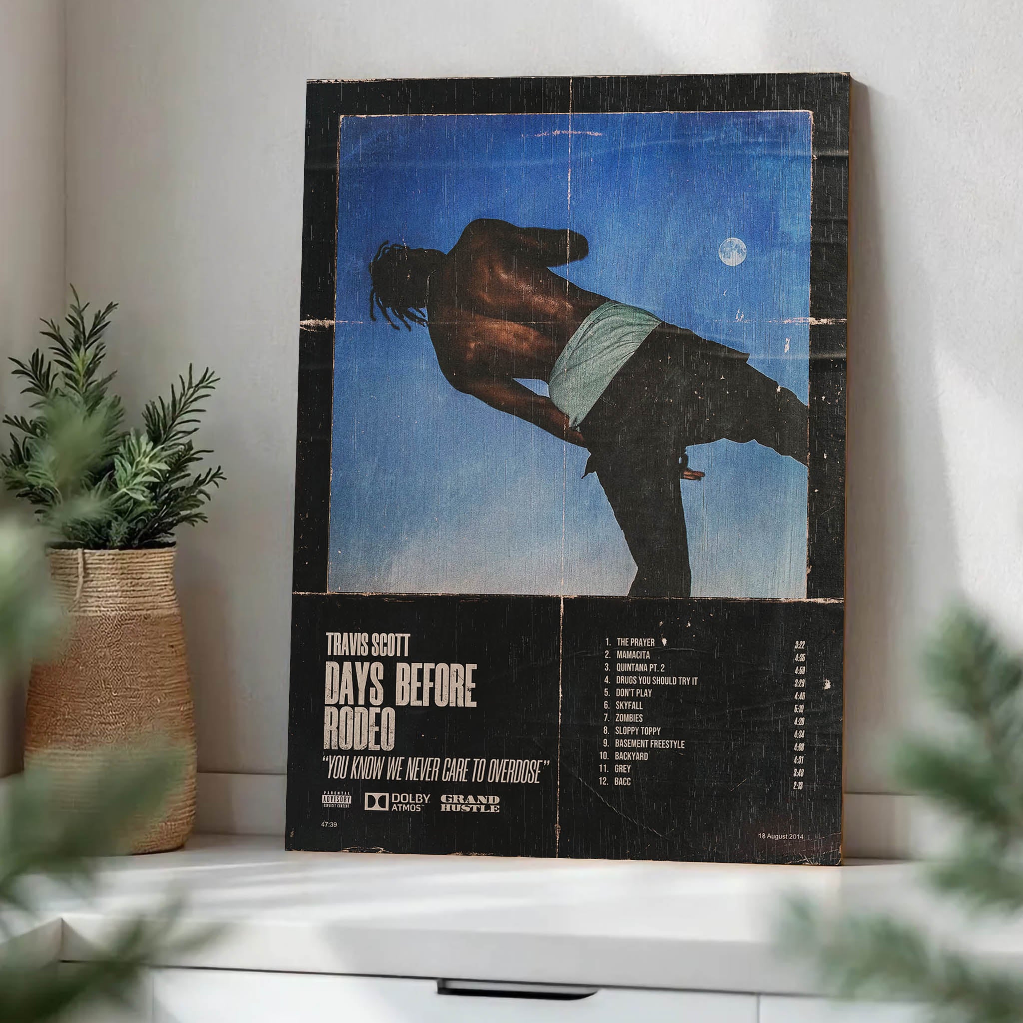 Travis Scott Days Before Rodeo Wood Print by OnWood Australia