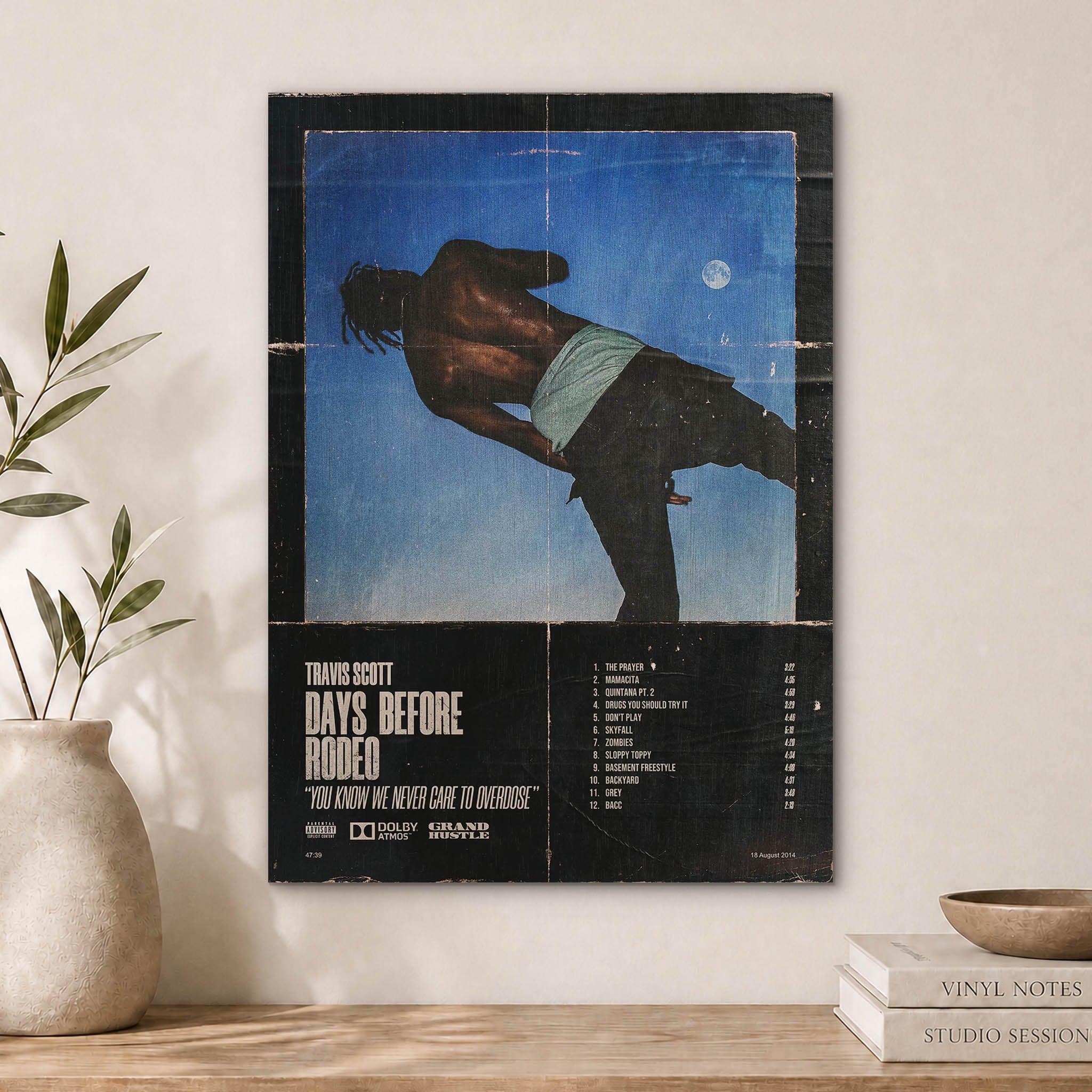Travis Scott Days Before Rodeo Wood Print by OnWood Australia