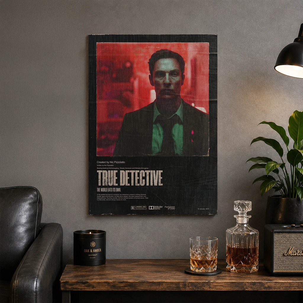 True Detective Wood Print by OnWood Australia