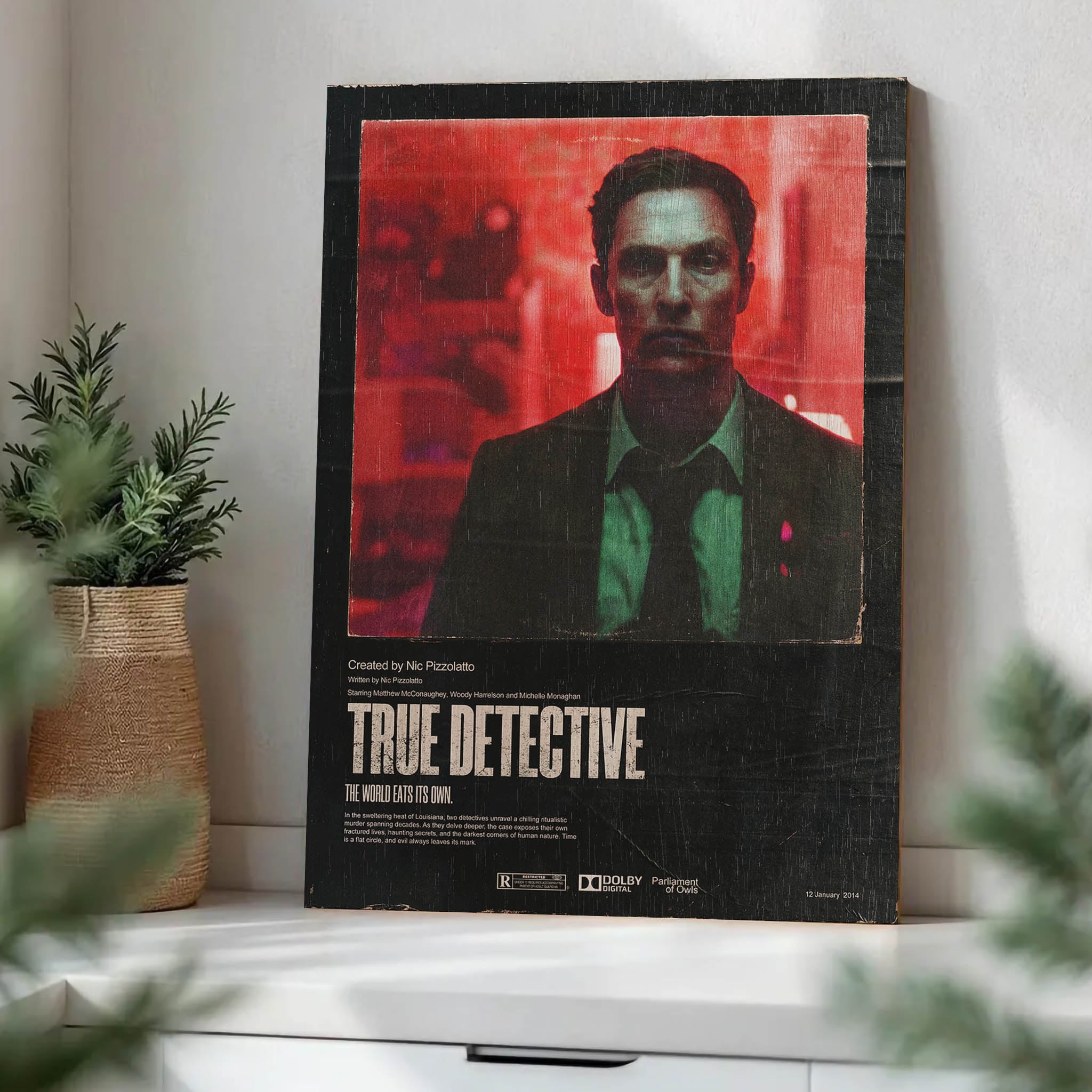 True Detective Wood Print by OnWood Australia