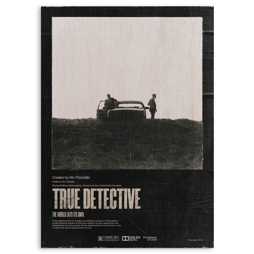 True Detective Wood Print by OnWood Australia
