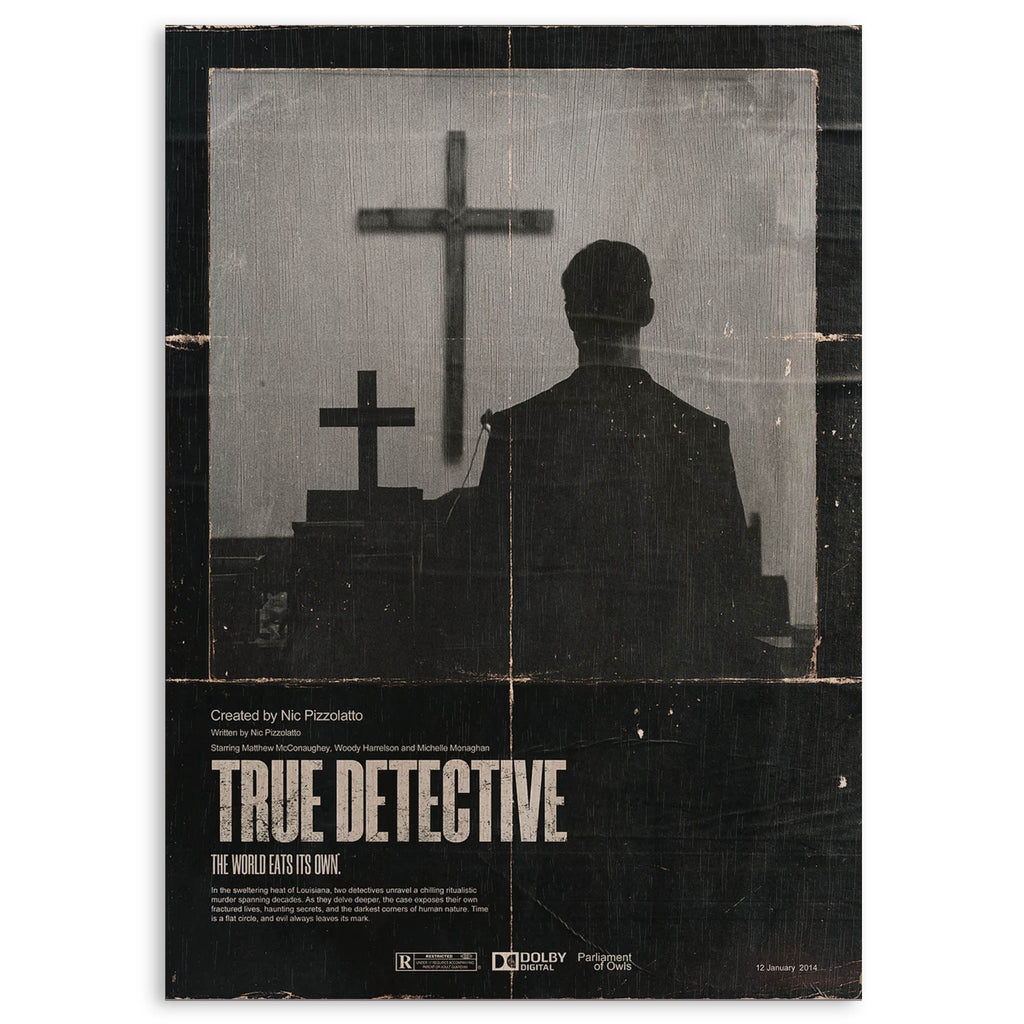 True Detective Wood Print by OnWood Australia