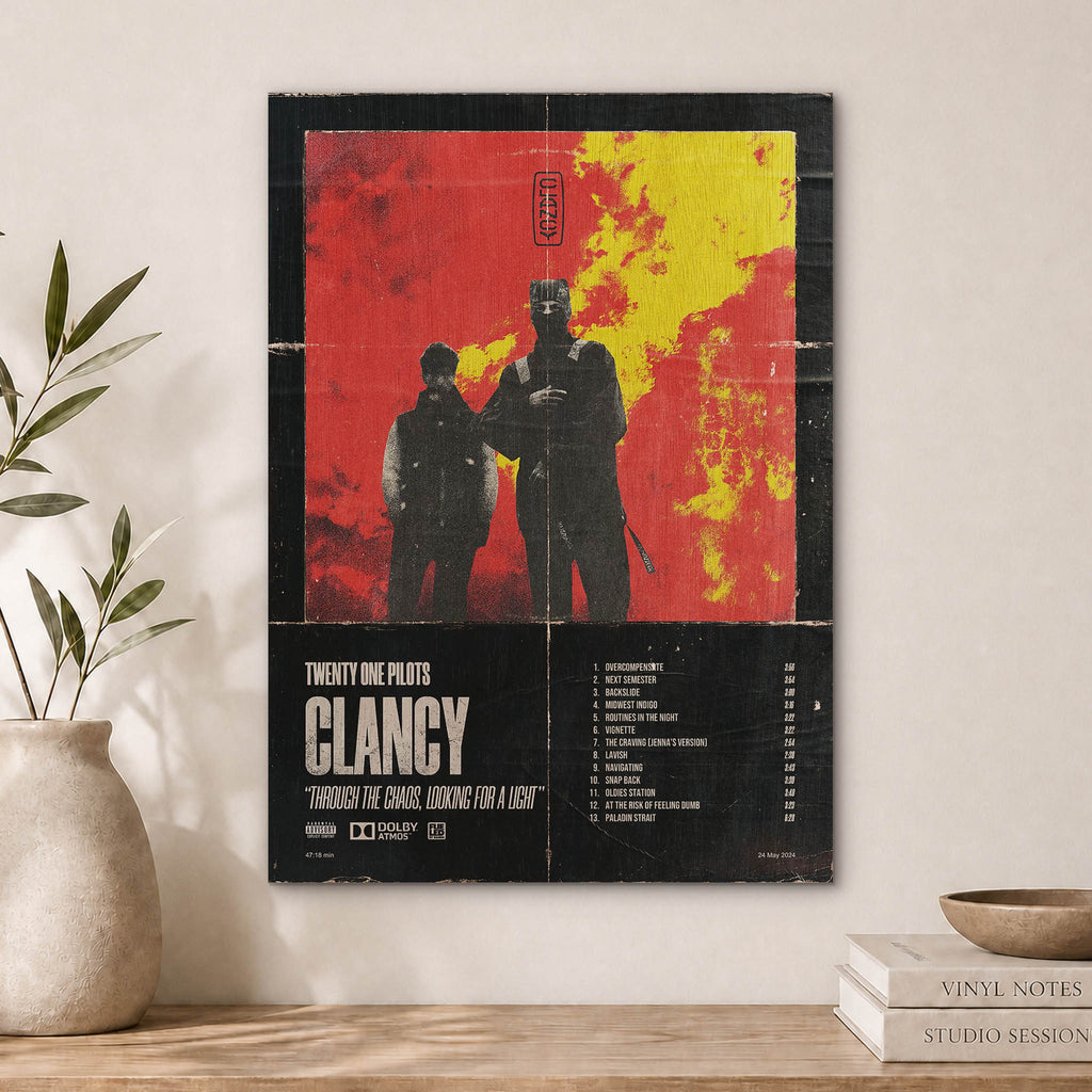 Twenty One Pilots Clancy Wood Print by OnWood Australia