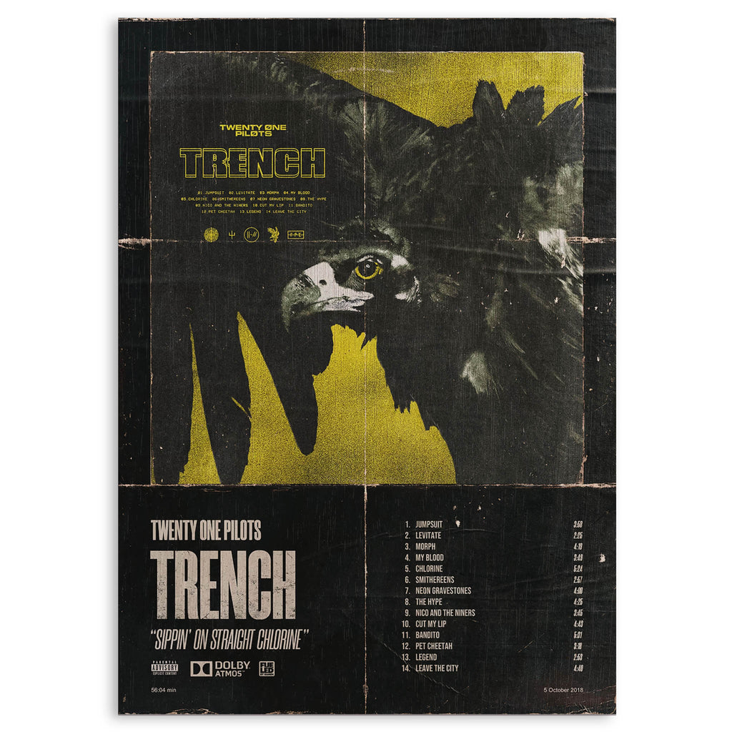 Twenty One Pilots Trench Wood Print by OnWood Australia