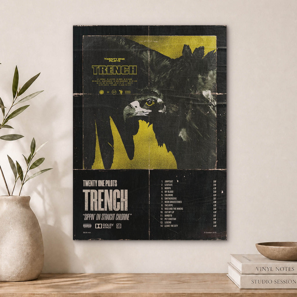 Twenty One Pilots Trench Wood Print by OnWood Australia