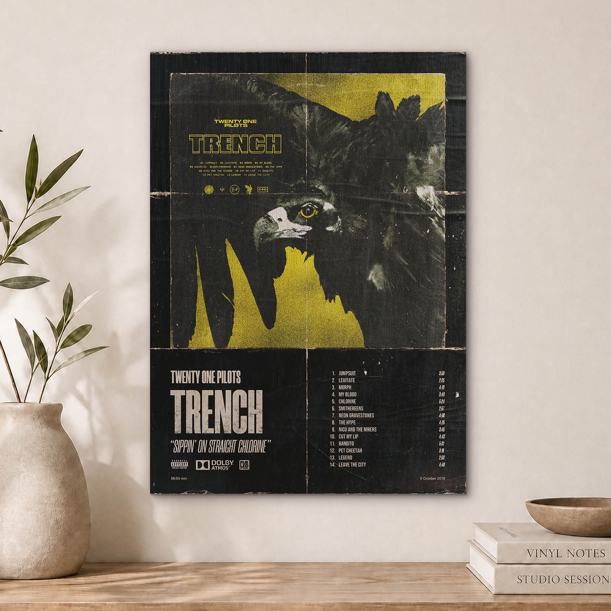 Twenty One Pilots Trench Wood Print by OnWood Australia