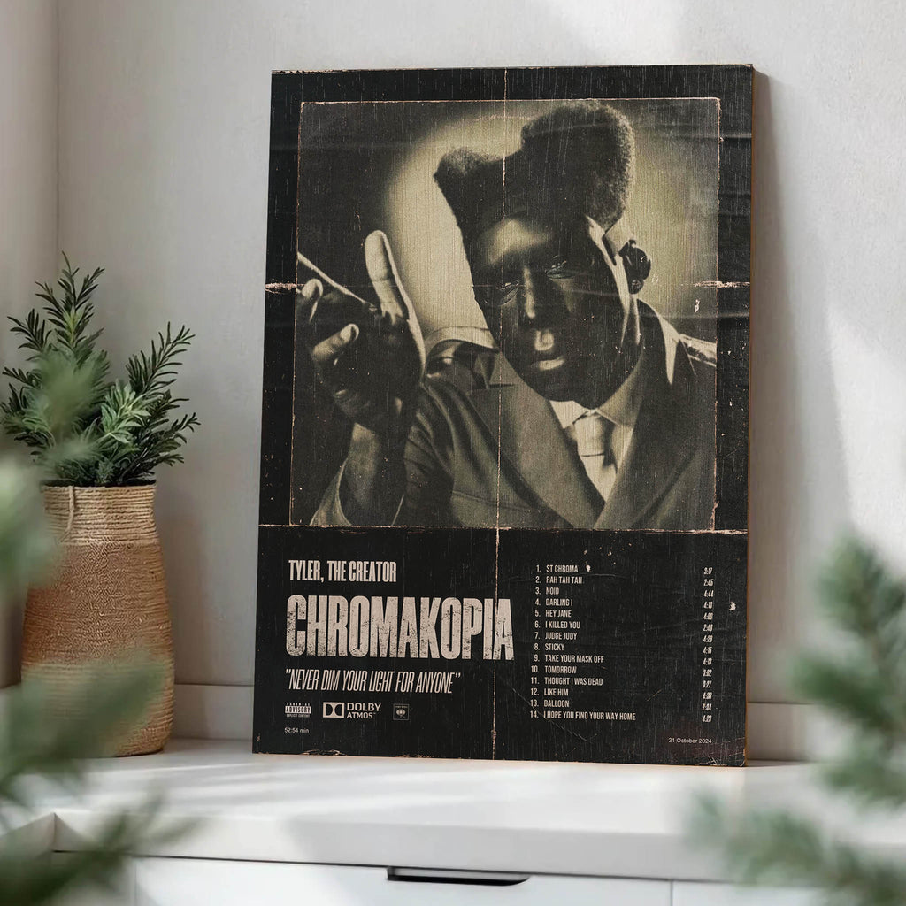 Tyler the Creator Wood Print by OnWood Australia