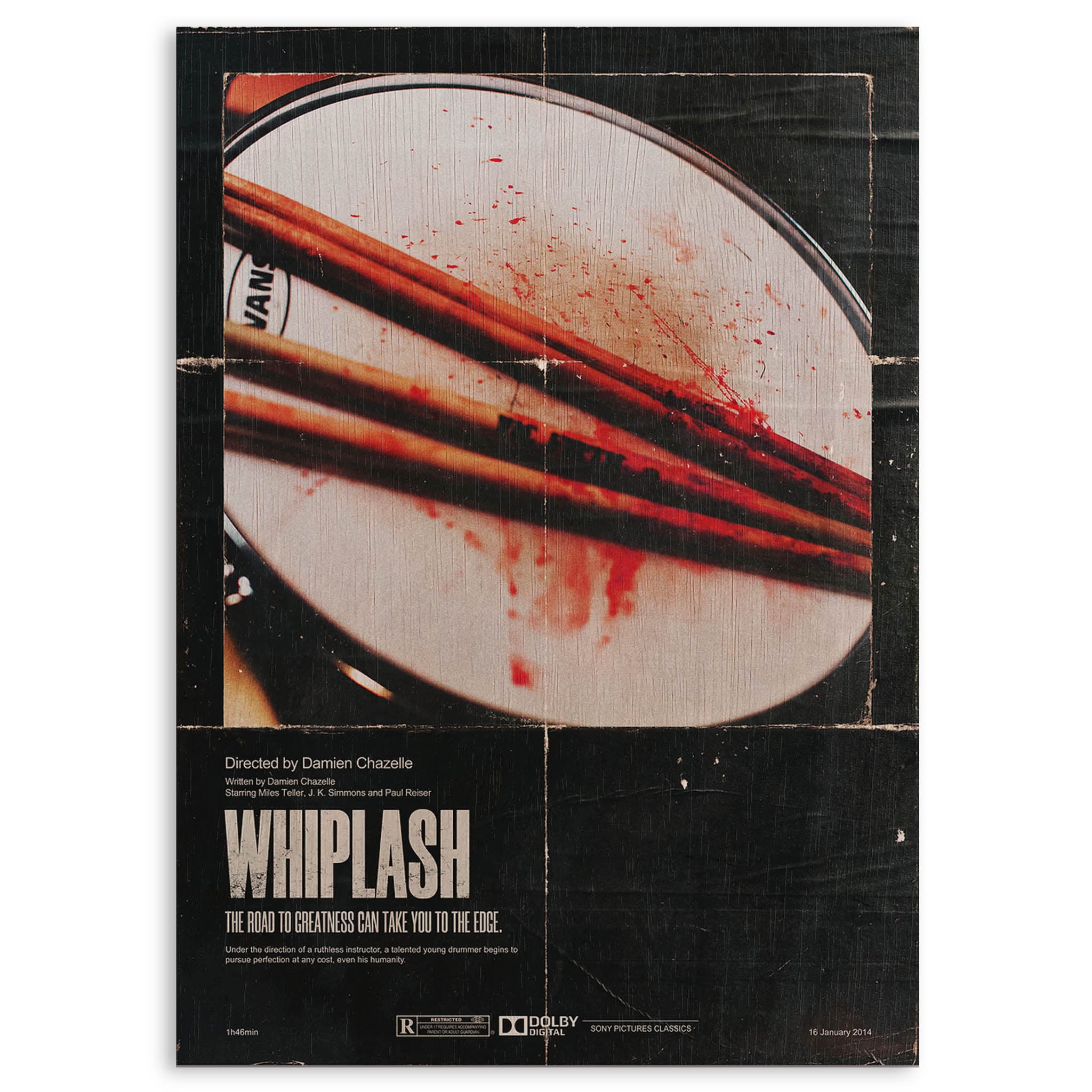Whiplash Wood Print by OnWood Australia